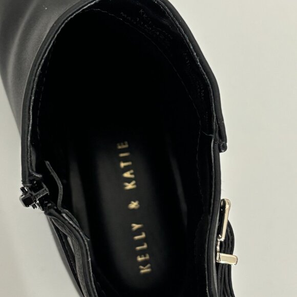 Kelly & Katie Boots 11 Ankle Double Buckle Side Zip Urban Casual Street Style - Picture 15 of 16
